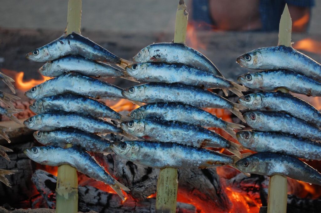 Espeto de sardinas en Málaga